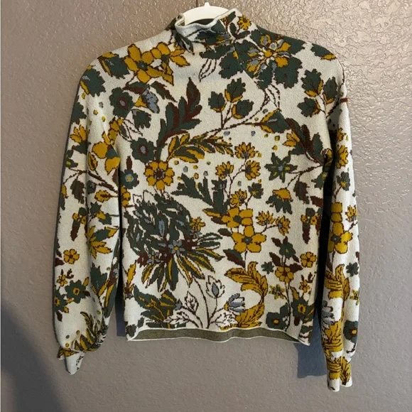 Floral mock neck sweater - Picture 5 of 12